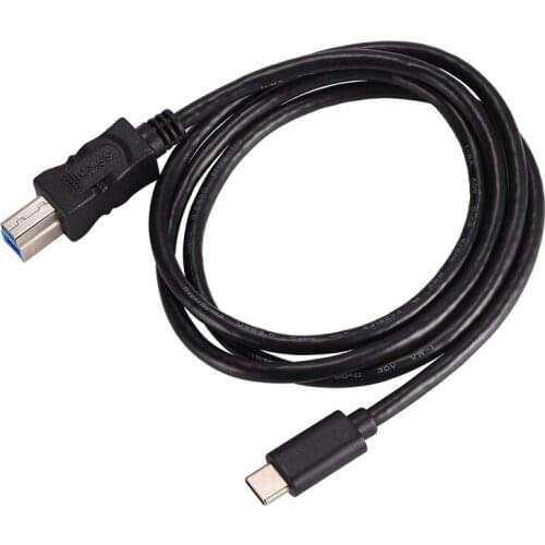 Micro USB 3.1 Type C Male to Standard Type B USB 3.0 Male Data Cable for New 12 Inch, Tablet, Mobile Phone and Other Typ