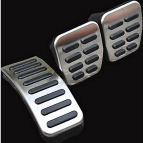Stainless Steel Car Clutch Gas Brake Pedals Cover for Audi A1 A2 A3 S3 TT for Seat Arosa Ibiza Cordoba 6K Leon Toledo Fabia