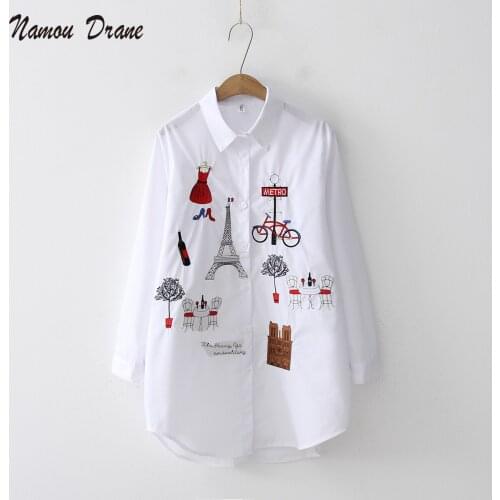 Namou Drane Women's Shirts With Embroidery