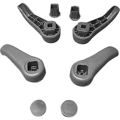New 1 Pair Car Seat Adjusting Lever Handle Pull Handles For Renault Clio MK2 Interior Hand Seat Tilt Pull Set Dark Grey