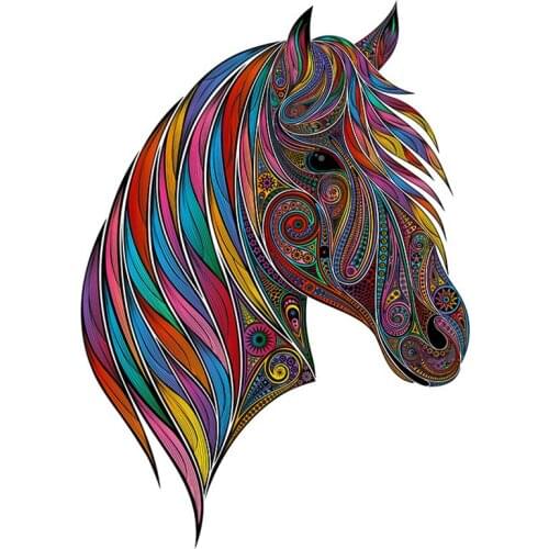 New DIY Animal Cartoon Horse Wooden Puzzles Jigsaw Puzzles Parent Child Interaction Board Game Toy Educational Gifts For Kids