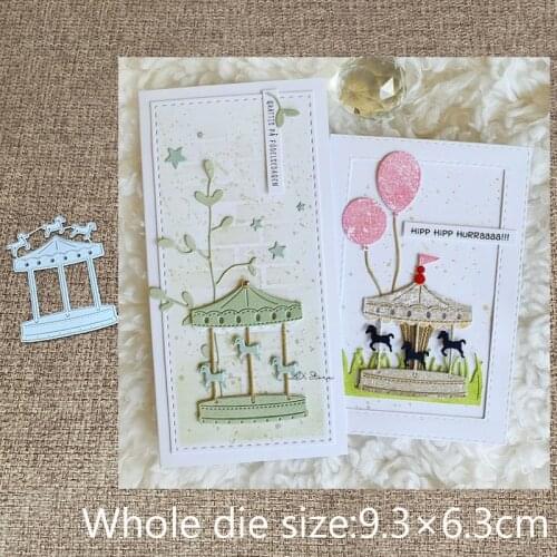 New Design Craft Metal stencil mold Cutting Dies Carousel decoration scrapbook die cuts Album Paper Card Craft Embossing