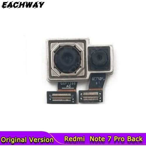 Original Front and Rear Back Camera For Xiaomi Redmi Note 7 Pro Main Facing Camera Module Flex Cable Replacement Spare Parts