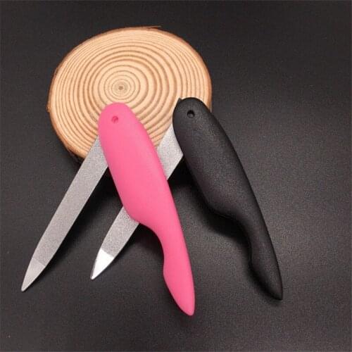 7.5cm Length Nail File Metalic Stainless Steel Fold Cuticle Tool Files Nail Art Tool Limas Para Manicura