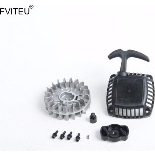 FVITEU Easy start pull starter Kits with Flywheel fit 26cc-36cc Zenoah CY Gas Engine for 1/5 Hpi Rovan 5b 5t 5sc