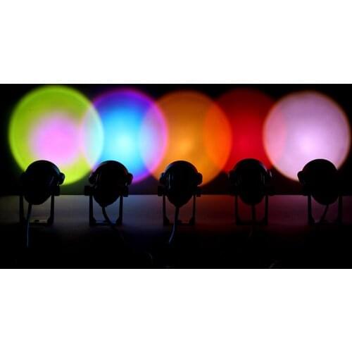 Sunset Rainbow Ambient Lamp Colorful Projection Atmosphere Night Light Room Coffee Shop Background Wall Decoration Light US Plug