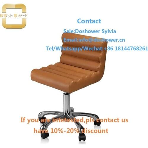 Dressing nail stool with stool wheels chair pedicure for swivel bar stools salon