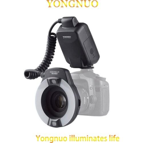 Yongnuo YN-14EX YN14ex Speedlite TTL Macro Anel Lite Flash Light para Canon 5Ds 5Dsr 760D 5D Mark III 7D 60D 70D 700D 650D 600D