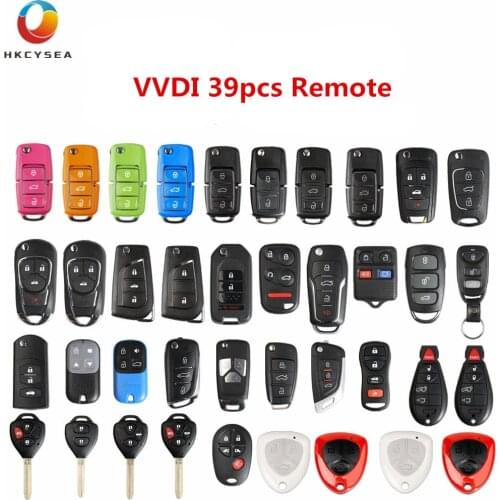 Xhorse Universal Remotes Key Shell English Version One Set ( 39 pcs ) Package for VVDI2 VVDI Mini or VVDI Key Tool Max