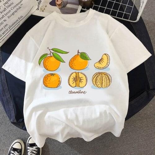 Mango Fruit Women T Shirt Art Aesthetic Print Summer New Tshirt Harajuku T Shirt Tops Women Tops Short Sleeve T-shirt
