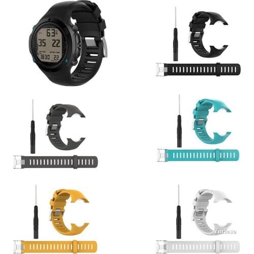 10pcs For SUUNTO D6 Dive/NOVO/ZULU Soft Silicone Replacement Watch Band Wrist Strap Smart watch Bracelets Wearable accessories