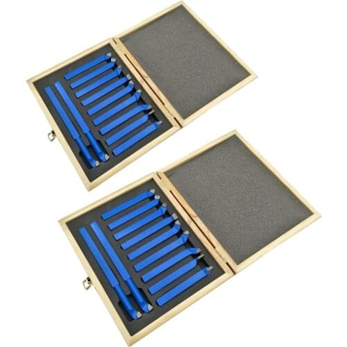 11 Pcs Metal Carbide Welding Cutter 8mm 10mm Brazed Tipped Tool Bit Cutting Kit Multi-Shape Power Tool Accessories