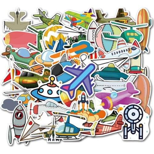 40 PCS Flying Tools Hot Air Balloon Doodle Stickers for Car Modeling Bicycle Motorcycle Mobile Phone Laptop Travel Luggage