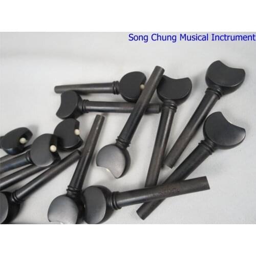 8pcs baroque style violin pegs natural Ebony wood,violin part
