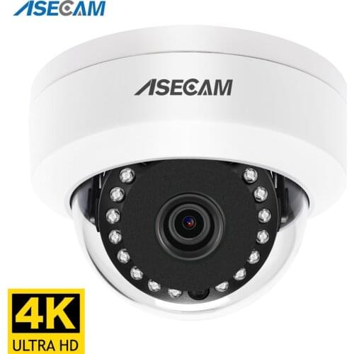 8MP 4K IP Camera POE Outdoor H.265 Onvif Metal Indoor Dome CCTV Night Vision 4MP Video Surveillance Camera