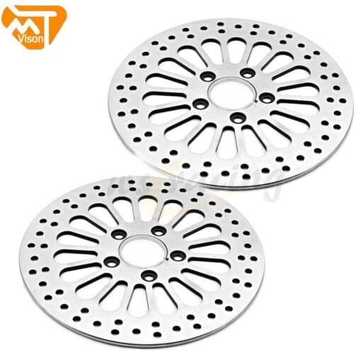 Motorcycle Accessories Street Bike Silver Front Brake Disc Rotor Spoke Disk fits For Harley SOFTAIL SPORTSTER DYNA TOURING