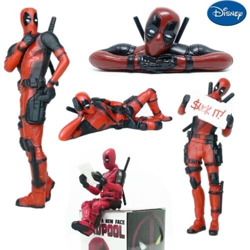 10 Styles Disney Marvel Deadpool Action Figures Toy Adult Mini Doll Car Decoration Cartoon Anime PVC Collection Model Kids Gift