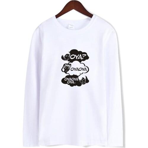 Oya Haikyuu Unisex Long Sleeve T-shirt Harajuku Fashion Hip Hop Polyester Plus Cotton Kuroo Bokuto Shoyo Volleyball Long Sleeve