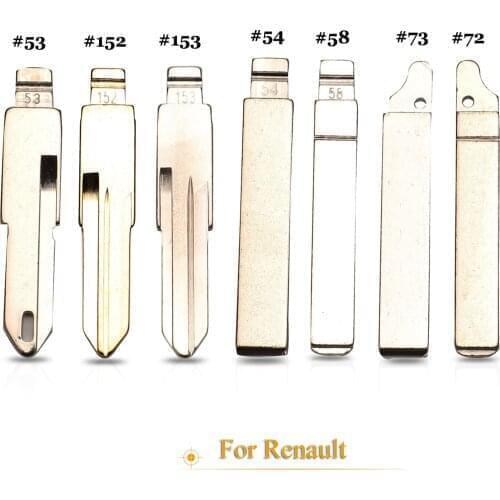 Kutery Remote Key Blade Blank #53 #54 #58 #72 #73 #152 #153 For Lada Renault Megan Dacia Clio Duster KD VAC102 VA2 HU83