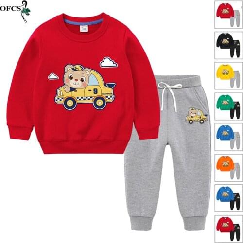 Kids Baby Boy Clothing Sets Casual Sweatshirt + Pants Teenager Girls Suit Children Clothes Shirts Winter Outerwear Costume 2pcs