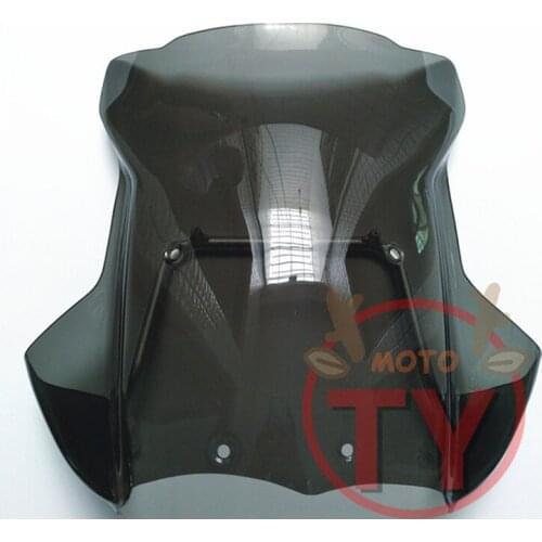 Motorcycle WindScreen High Quality Smoke Black Transparent w/Mount Support Bracket+Windshield For BMW R1200GS ADV 2005-2012