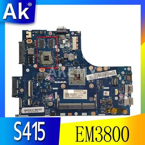 Akemy ZAUSA LA-A331P Mainboard For lenovo ideapad S415 laptop motherboard DDR3 With EM3800 cpu + GPU