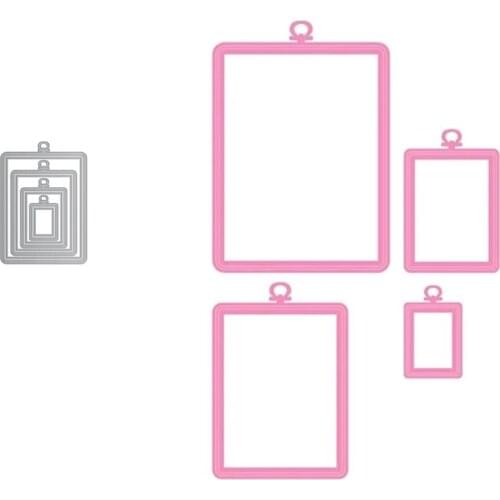 2021 New Multiple Rectangle Frame Metal Cutting Dies for Scrapbooking Stencil Knife Mould Blade Punch Model Craft Decor Template