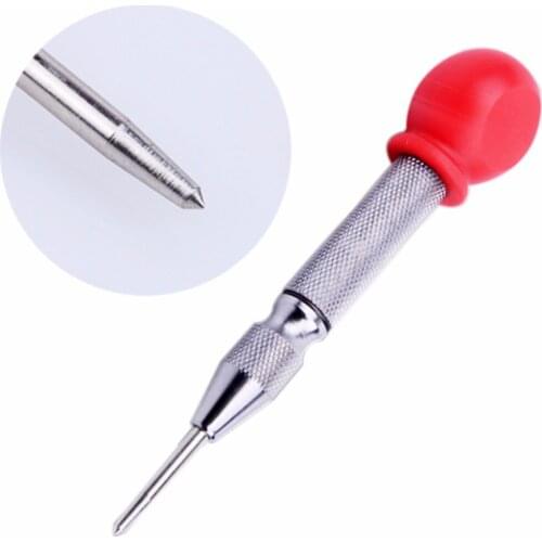 Newest 5inch Spring Loaded Adjustable Automatic Center Punch Hole Impact with Sleeve