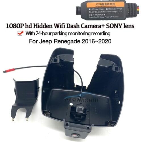 New Car Dash Cam Video Recorder Original DVR For Jeep Renegade 2016 2017 2018 2019 2020 Car DVR Dash Cam Camera Night Vision hd