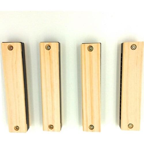 Gift Intellectual Development Musical Toy Kids Simple Wood Pattern Harmonica Musical Instrument Baby Children Educational Toy