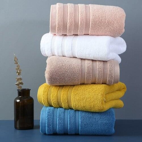 100%Cotton Thick Bath Towels for Bathroom Soft Water Absorption Shower Towels for SPA Hotel Adult Premium Quality Beach Towel