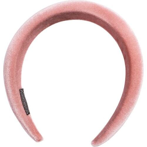 On Sale 1pcs New Fashion Thick Velvet Women Headbands Accessories Hair Band Fashion Wide Headwear Plastic Hairbands For Ladies