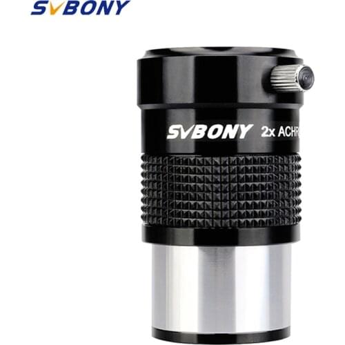 SVBONY 1.25" 2X Barlow Lens Eyepiece Multi-coated 1 Groups 2 Elements Advanced Achromatic Professional Astronomical Telescope