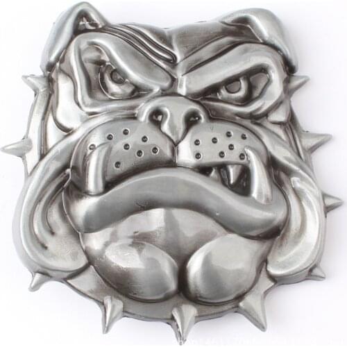 Bulldog belt buckle handmade homemade leash accessories belt DIY