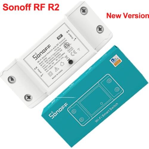 Sonoff RF R2 Wifi Smart Switch Smart Home Remote Control Timer DIY Switch with 433MHz RF Receiver Via Ewelink work with Alexa
