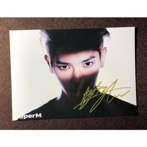 Hand signed SuperM Taeyong autographed photo NCT 127 5*7 092019N3
