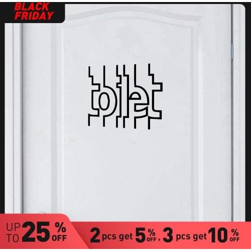 Beauty Toilets Home Decoration Accessories Decor Living Room Bedroom Removable Wall Sticker Removable Self Adhesive Watercolo