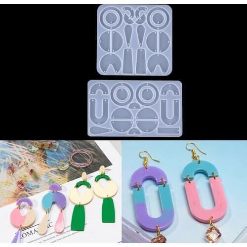 Silicone Earring Pendant Jewelry Mold Resin Casting Mould Tool DIY Epoxy Making