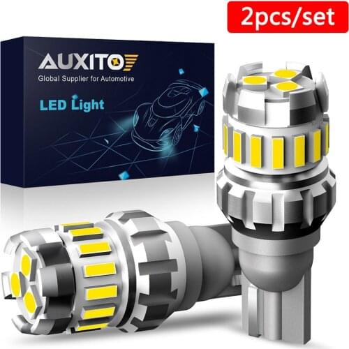 AUXITO 2PCS T15 W16W LED Bulb T16 Canbus Backup Reverse Light 921 912 Lamp High Brightness No Error Car Lights 6500K White