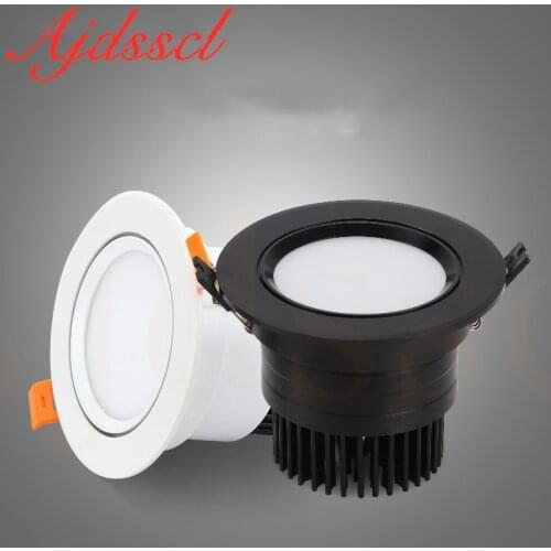 Downlight LED COB Spotlight Dimmable Ceiling lamp AC110V-220V 3W 5W 7W 9W 12W 15W recessed downlights round led panel light