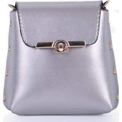 Tonar Gray Stapler Detailed Cross Bag New Season Daily Party Office Use Stylish Style