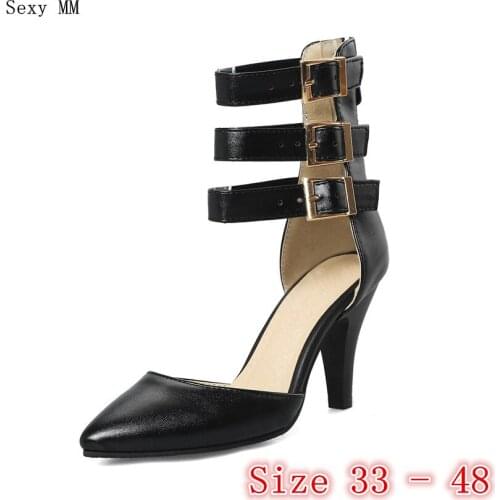 High Heels Women Pumps Stiletto High Heel Shoes D'Orsay Woman Party Shoes Kitten Heels Plus Size 33 - 40 41 42 43 44 45 46 47 48