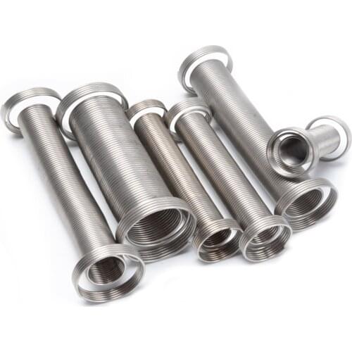 Access control extension spring sleeve stainless steel tensile spring wire door guard door spring for Fire lock access control