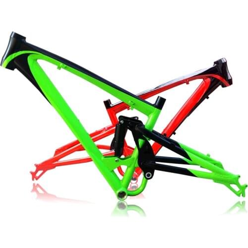 Kalosse Aluminum Alloy Soft-tail 165MM Travel 26*4.8 Inch Fat Bike Frame Snow Bicycle Frame