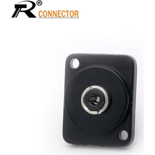 1pc D Type 3.5mm Jack Female 3pole Panel Mount Mudel Connector Soldered Wire Conector