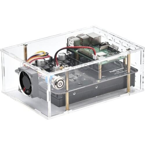 Raspberry Pi X830 V2.0 3.5 inch SATA HDD Hard Disk Drive Storage Expansion Board Kit for Raspberry Pi 3 B+ (Plus) / 3 B / 2 B