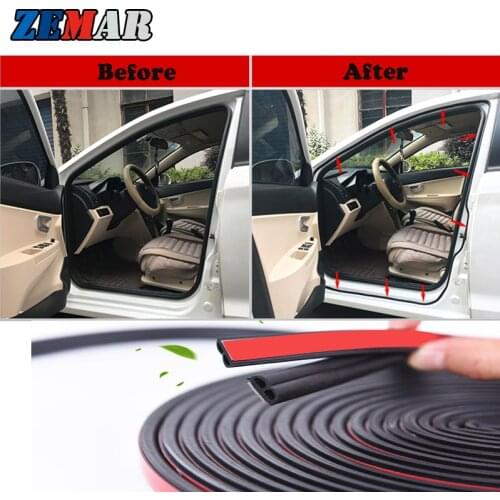 Car Styling B Shape Car Door Sound Insulation Seal Strip for VW Passat B8 B7 B6 B5 CC Volkswagen Polo 6r 9n3 T5 T4 Jetta mk6