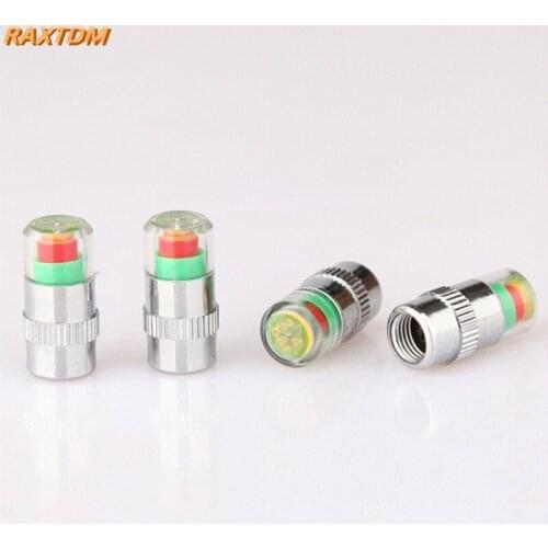 4 Pcs 2.0bar 30Psi Tire Pressure New Car Tyre Monitor Indicator Valve Stem Cap Sensor 3 Color Eye Alert wholesale Dropshipping