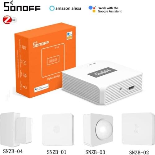 SONOFF SNZB-01 02 03 04 ZigBee Temperature And Humidity Sensor Real Time LowBattery Notification Works SONOFF ZigBee eWeLink APP