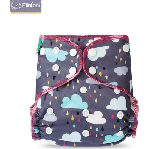 Elinfant 10 Pcs/set Soft Baby Hybird A12 Cloth Diaper Waterproof Washable Adjustable Double Strength Suction Fit All 3kg~15kg